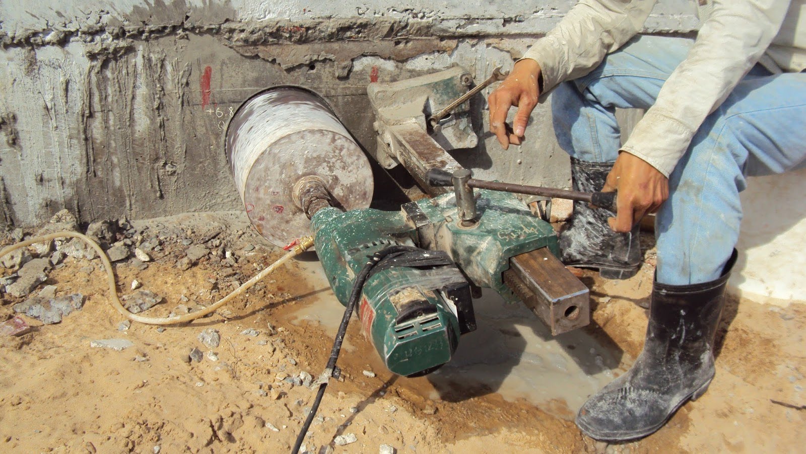 Các công đoạn khoan ngầm qua đường